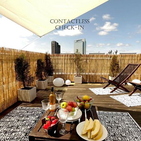 City Center Flat W Roof Top Terrace & Free Parking Осло Екстериор снимка